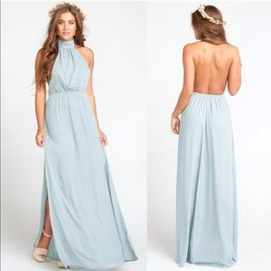 Show Me Your Mumu Collette Collar Silver Sage Maxi